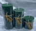 Свеча столбик Art&Home 15х6,5см, изумруд, арт. MULS6515Z-L