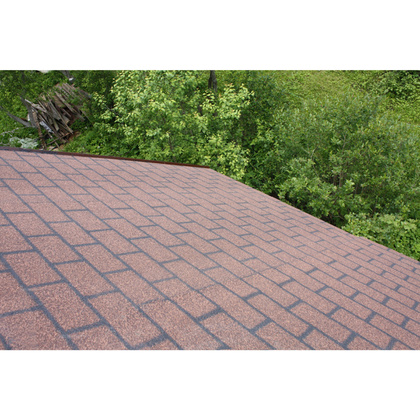 Черепица рулонная Кирпичная кладка S8м2, коричневый