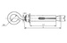 Анкерный болт - с кольцом 8х40 (10 шт.)