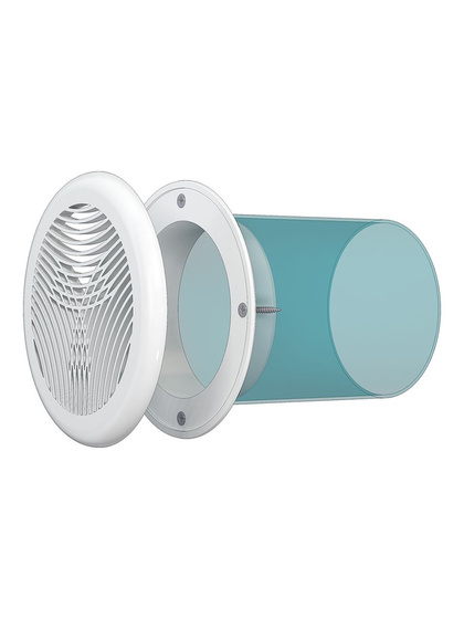 Решётка вентиляционная круглая, d=125мм Эковент-12,5РПКФ