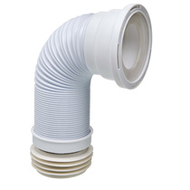 Гофрированная труба для унитаза армированная L290-640 мм, D110 мм, PUSH-FIT