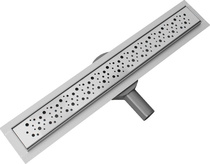 Трап для душа лин. 600х70мм вых. 40/50мм с глян. мет.реш. арт.LTD1260-1-MR