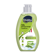 Средство для мытья посуды QUALITA GREEN TEA & ALOE флакон, 500 мл