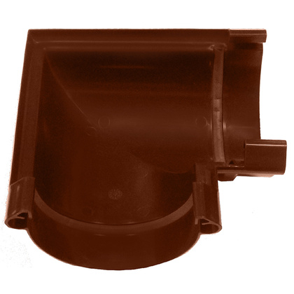 Угол желоба Murol артикул 13594 90 гр. коричневый