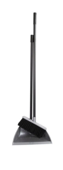 Набор Ленивка щетка для пола с совком Etna (серый)