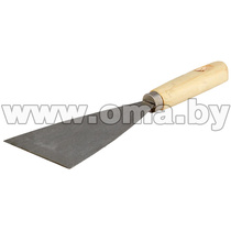 Шпатель металлический  80мм дер.ручка Inter-S 040 233