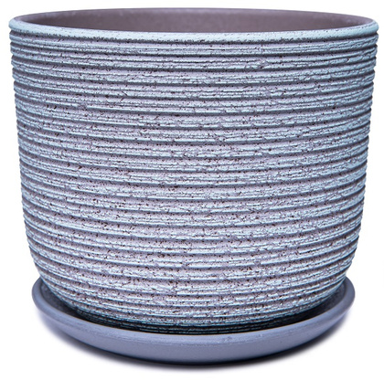 Горшок бетон. Лоза зелено-серый бук №2, 12,9х15,4х15,4