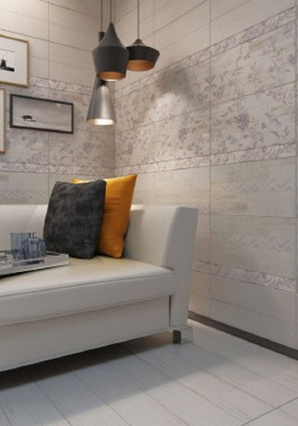 Плитка Сан-Ремо панно 2 белый 250х500 ОАО Березастройматериалы