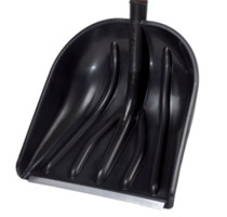 Лопата снег.Купец чёрная с алюм. планкой