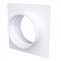 Соединитель круглых каналов с накладной пластиной, D150, 15SKNP