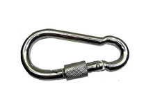 тр Карабин с фиксатором, цинк DIN 5299D 5 мм