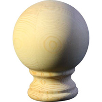 Шар точеный сорт АВ, 90х90 мм, хвоя