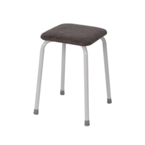 Табурет квадратный «Пенёк крепкий 224» с ЛДСП, серый, цвет сиденья коричневый (v.000 с ЛДСП)