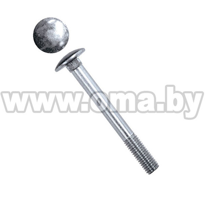 Болт мебельный M8х 90 оцинк.DIN 603