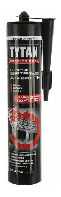 Герметик силиконовый нейтр. TYTAN Professional д/кровли и водостоков прозрачный 310мл
