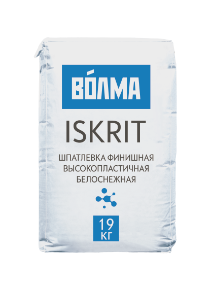 Шпатлевка финишная ВОЛМА ISKRIT 19 кг
