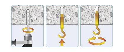 Анкерный болт - с крючком 8х40 (10 шт.)
