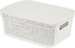Корзина для хранения Keeplex Ajur с ручками11л 36,5х27х14,1см белое облако