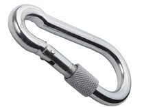 Карабин с фиксатором, цинк DIN 5299D 7х70 мм фасов 1 шт Bohrer