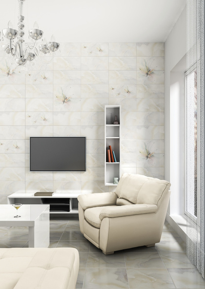 Плитка Оникс Бабочка декор 3 салатн 250х500х9, ОАО Березастройматериалы