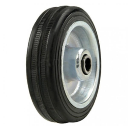 Колесо d=125 мм, черная рез., цельное, б/кронштейнов арт. C 54