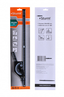 Многоцелевой угольник 230x500 мм. Sturm! 2020-04-500