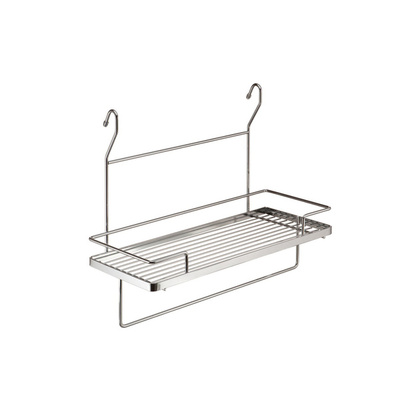 Полка с держателем для полотенца, хром YJ-G214B