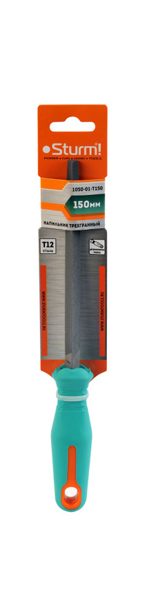Напильник треxгранный 150 мм. фибергл. рук-ка Sturm! 1050-01-T150