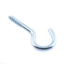 Шуруп-крючок полукругл 3,0x30 белый цинк 5 шт