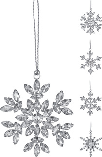 Украшение ёлочное Silver Snowflake 10см, акрил, арт. A72100450