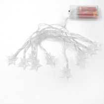 Гирлянда нить Калядны час Звёзды 2м, 10 LED, теплый белый, арт. MUJ23040335