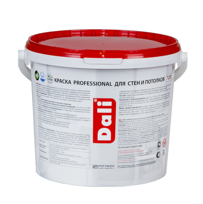 Краска для стен и потолков DALI PROFESSIONAL белая глубомат. 5 л Рогнеда