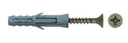 Дюбель с шурупом - дюб.10х50-шур.5х100 (10 шт.)