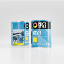 Эмаль ПФ-115 PentaStyle алкидная универсальная желтая 0,8кг