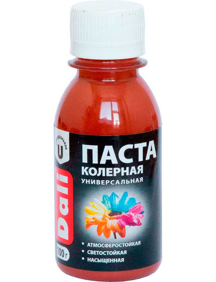 Колеровочная паста Dali красно-коричневый 0,1 кг