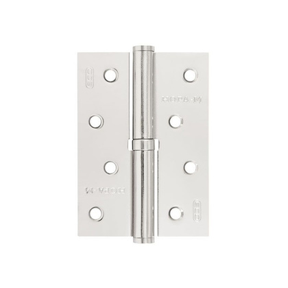 Петля дв. 100 левая ст. хром без колп ЭКО (2шт) NORA-M