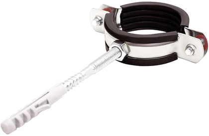 Хомут сантехнический(107-116мм) 4 цинк шпилька + дюбель РФ