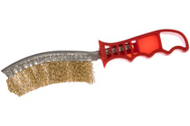 Щетка латуниевая с изогнутой пластиковой ручкой FIT IT, вогнутая, тип С