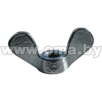 Гайка  барашковая  М4 оцинк. DIN 315