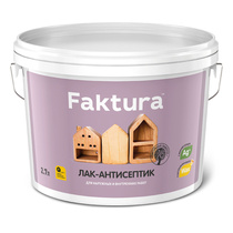 Лак-антисептик FAKTURA беленый дуб 2,7 л