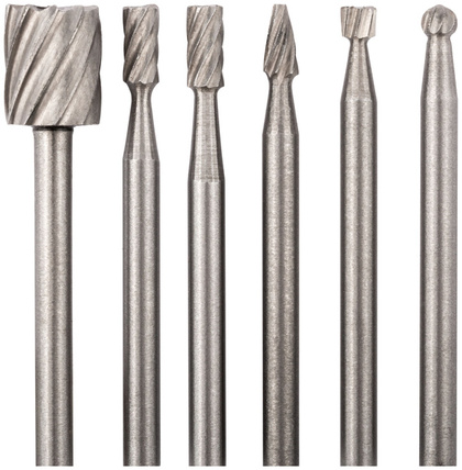 Шарошки стальные по металлу 6шт. FIT 36477