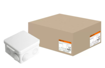 Коробка распаячная ОП 80х80х50мм, крышка, IP54, 7вх.  SQ1401-0112 TDM