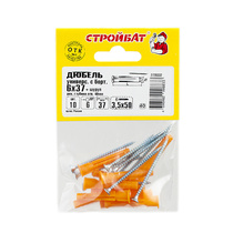 Дюбель универс. с бортом 6x37 с самор.3,5x50 10 шт