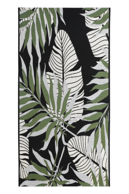 Ковер-циновка Borneo 120х170 см чёрный белый 6956-3-120170