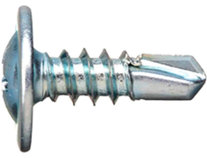 Шуруп по металлу 4,2х32 мм, пресс-шайба, сверло, оцинкованный, 300 шт