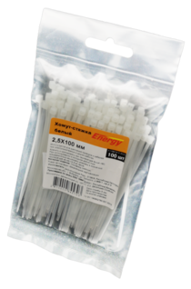 Хомут-стяжка 2,5х100мм Energy (белый) 100шт