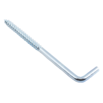 Шуруп-крючок Г-образный 5,0x60 белый цинк 2 шт