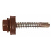 Шуруп-саморез 4,8х35(38) кровельный, RAL 8017 коричневый шоколад, 50 штук