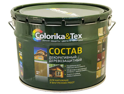Защитно-декоративный состав Colorika & Tex 10л (дуб)