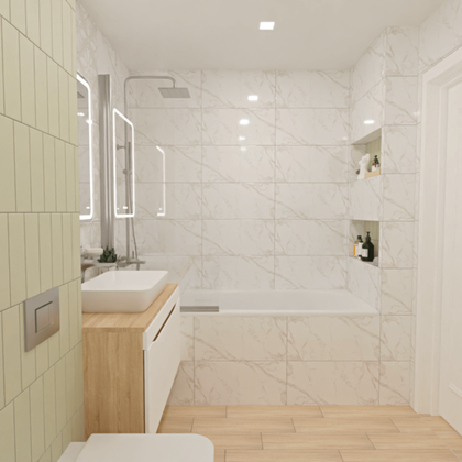 Плитка Alcazar стен белый 300x600x9, ОАО Березастройматериалы